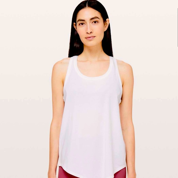 Lululemon Love Tank Pleated White - Picture 1 of 6